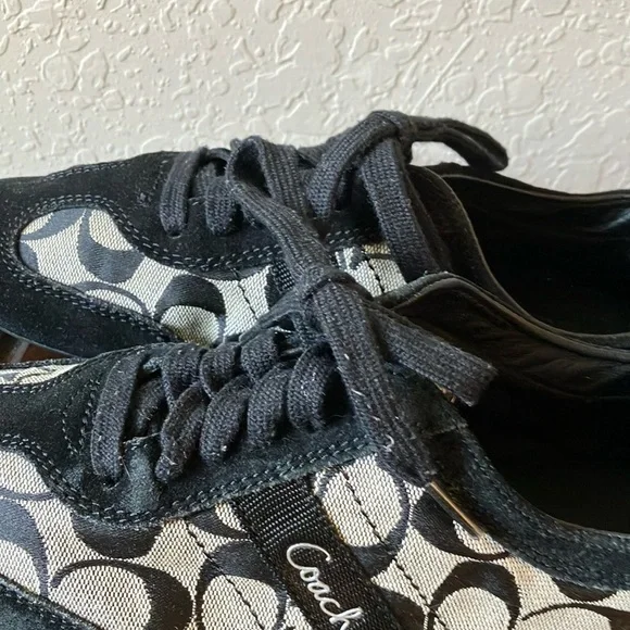 Coach: Black & Gray Baylee (A1474) Sneakers- 8 - Picture 11 of 16
